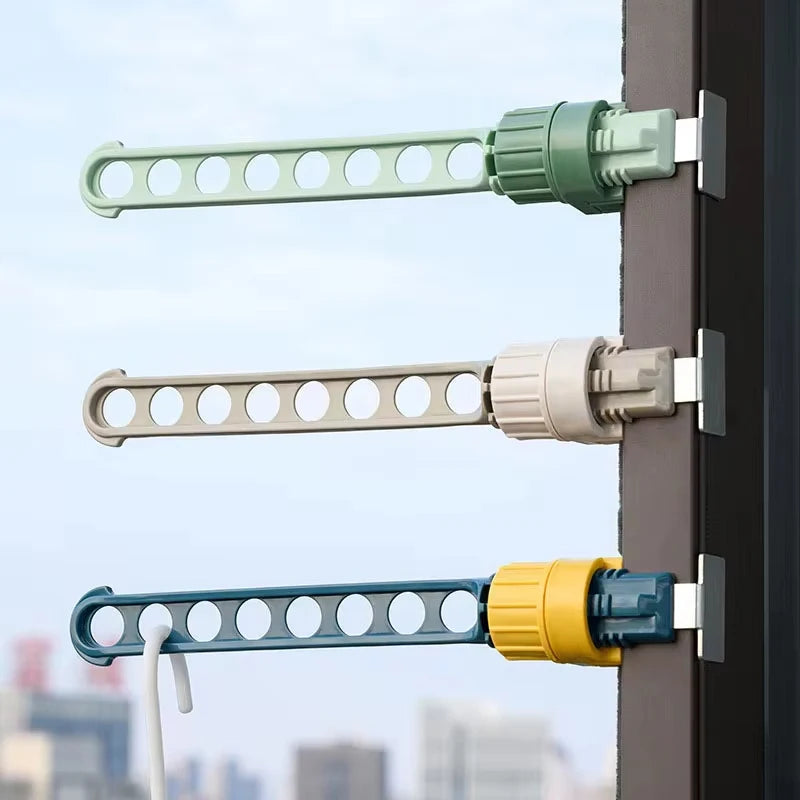 Petit étendoir à linge à clipser plastique cadre de fenêtre