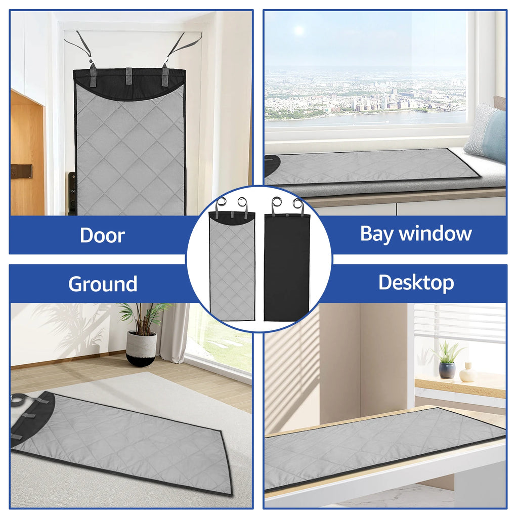 Over The Door Ironing Board Vertical Clothes Steamer Pad  Heat Resistant Clothing Care Pad for Handheld Steamer 45.27×18.89 inch