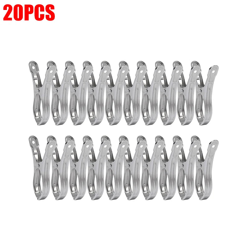 Pinces à linge inox grande taille — 5,5 cm, 9 cm ou 13 cm