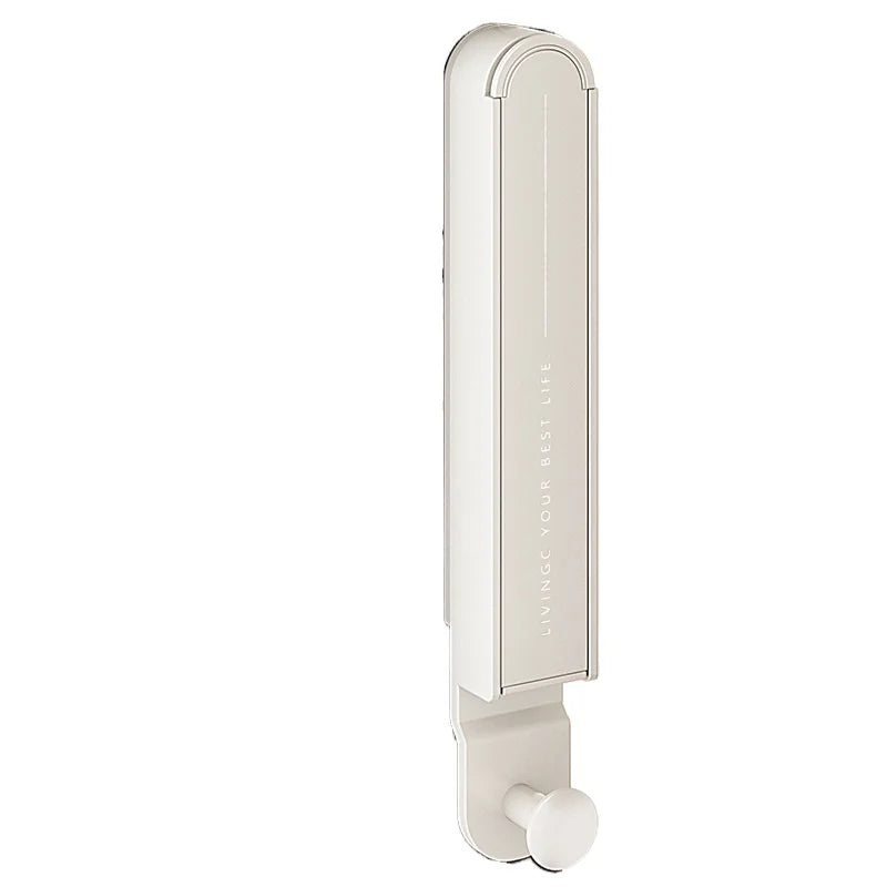 Étendoir mural pliable noir – aluminium minimaliste