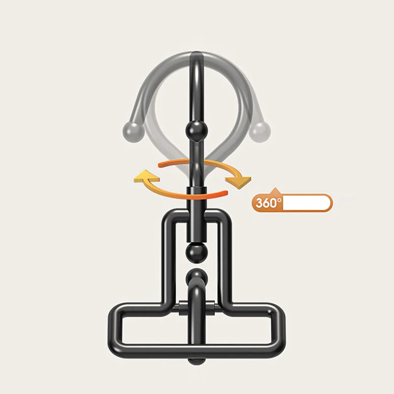 Étendoir porte cintre pliable 5 emplacements voyage inox