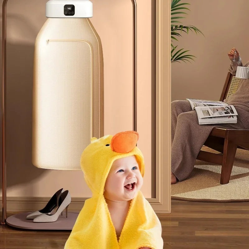 Étendoir chauffant UV housse – 600W minuterie et télécommande