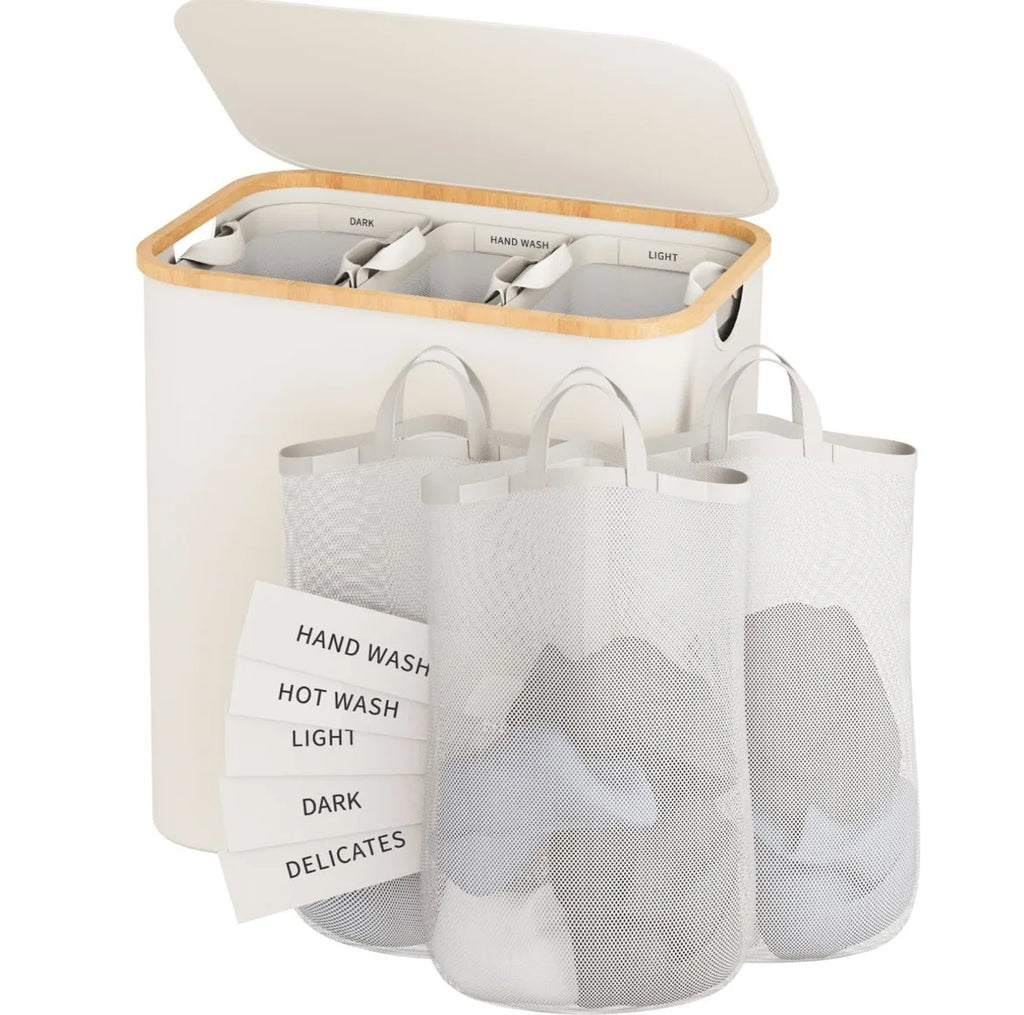 Panier à linge slim sac amovible lavable – 100L
