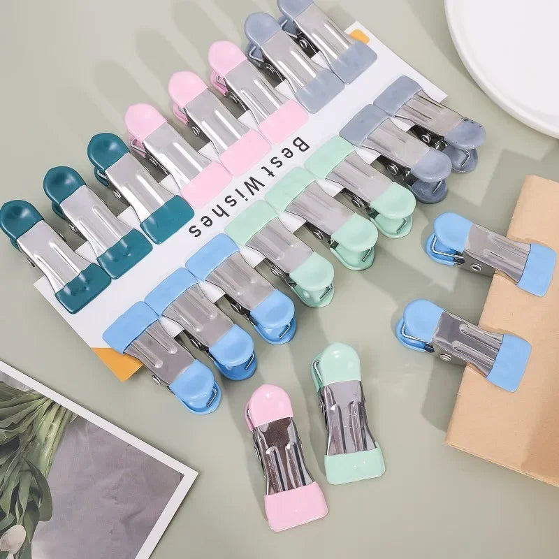Pinces à linge inox à embouts plastique anti-marque — lot de 5 à 50