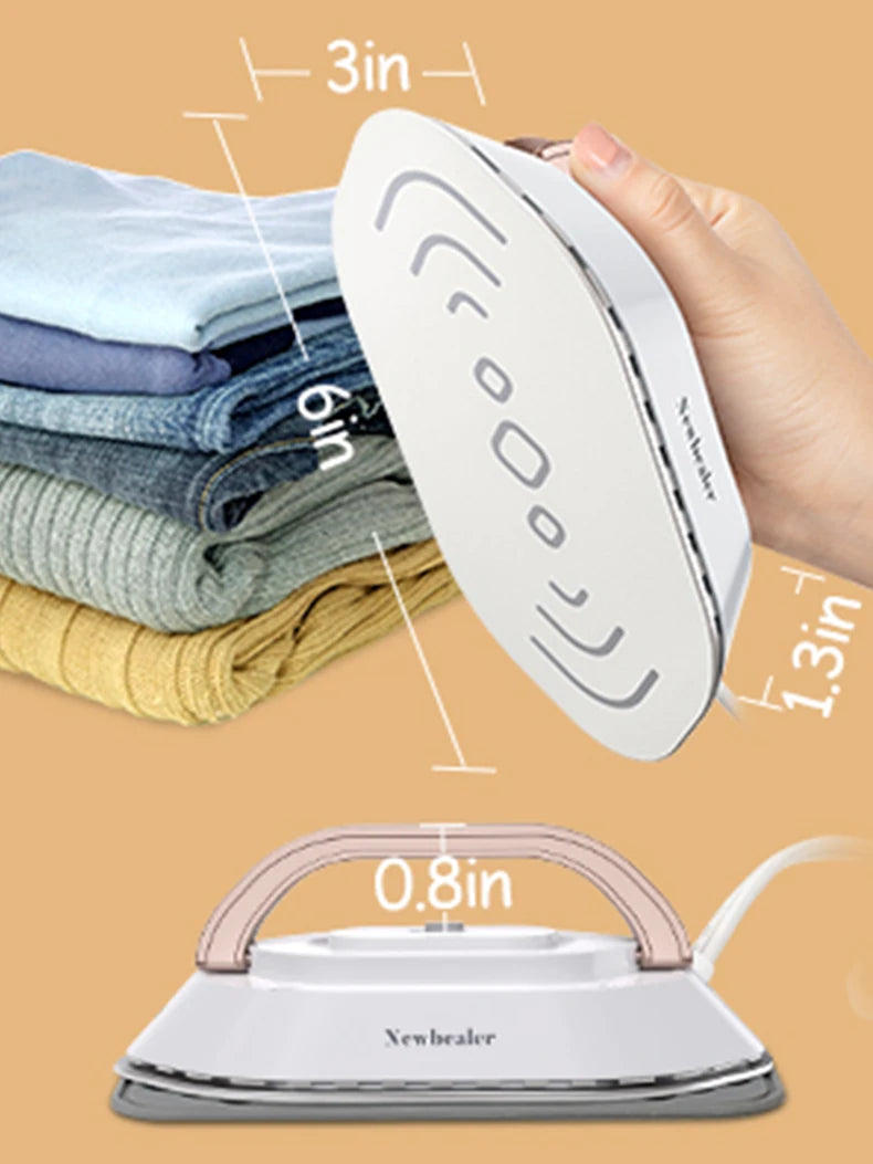 YUNCHI Portable Mini Electric Iron Dual-voltage Non-steam Travel Dry Iron 100-240V