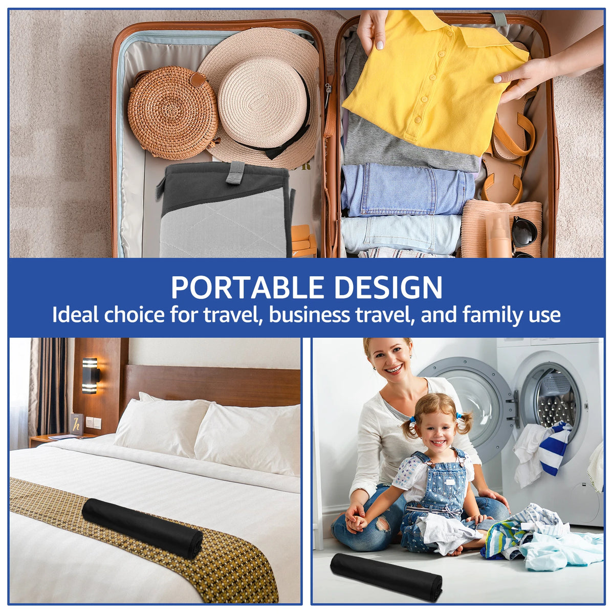 Over The Door Ironing Board Vertical Clothes Steamer Pad  Heat Resistant Clothing Care Pad for Handheld Steamer 45.27×18.89 inch