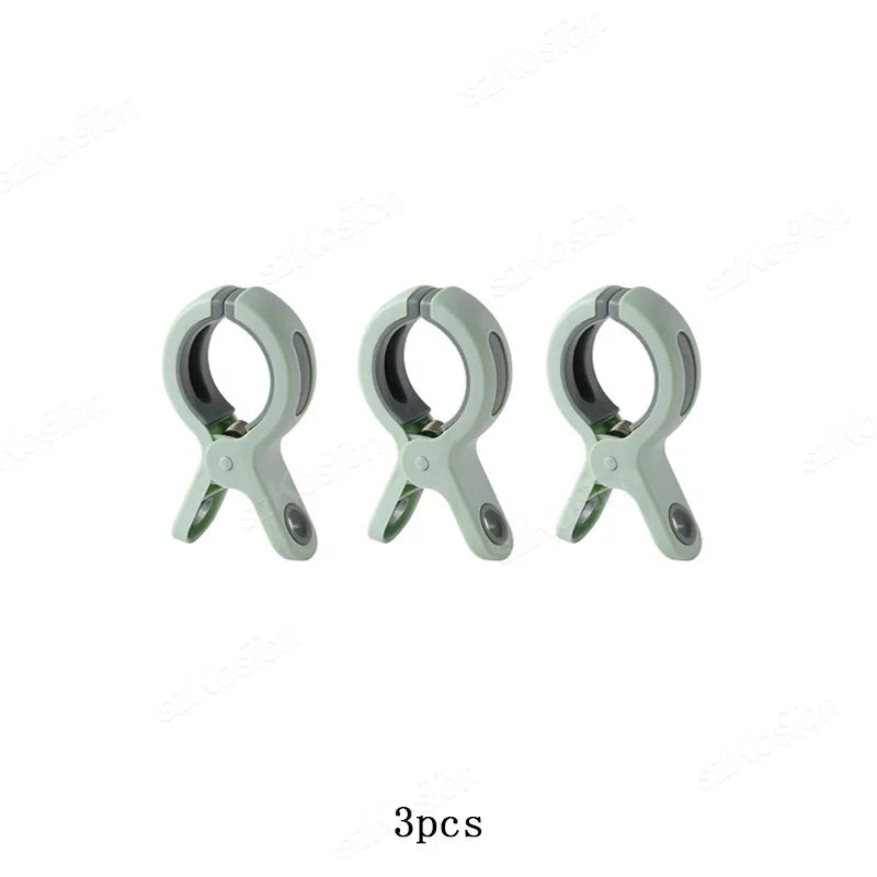 Grandes pinces à linge plastique XXL ouverture 7,7 cm — lot de 3 ou 6