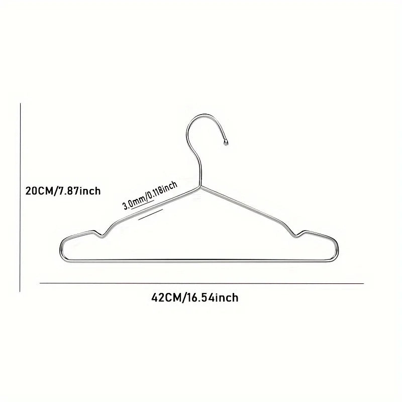 Cintres métal ultra-fins 42cm gain de place – lot de 20 ou 50