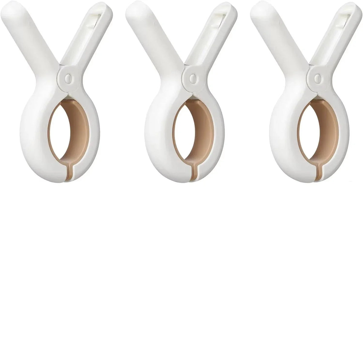 Grandes pinces à linge plastique anti-vent — lot de 3, 6 ou 12