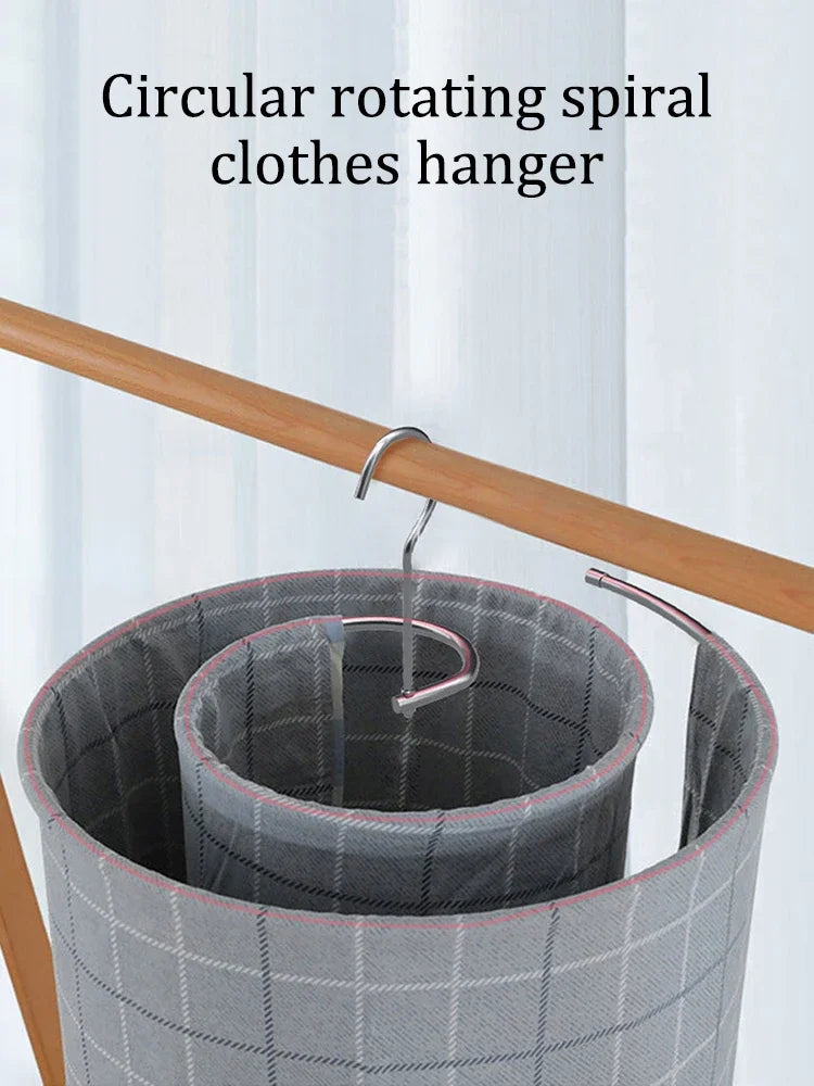 Petit étendoir à linge spirale rotatif draps et couettes balcon