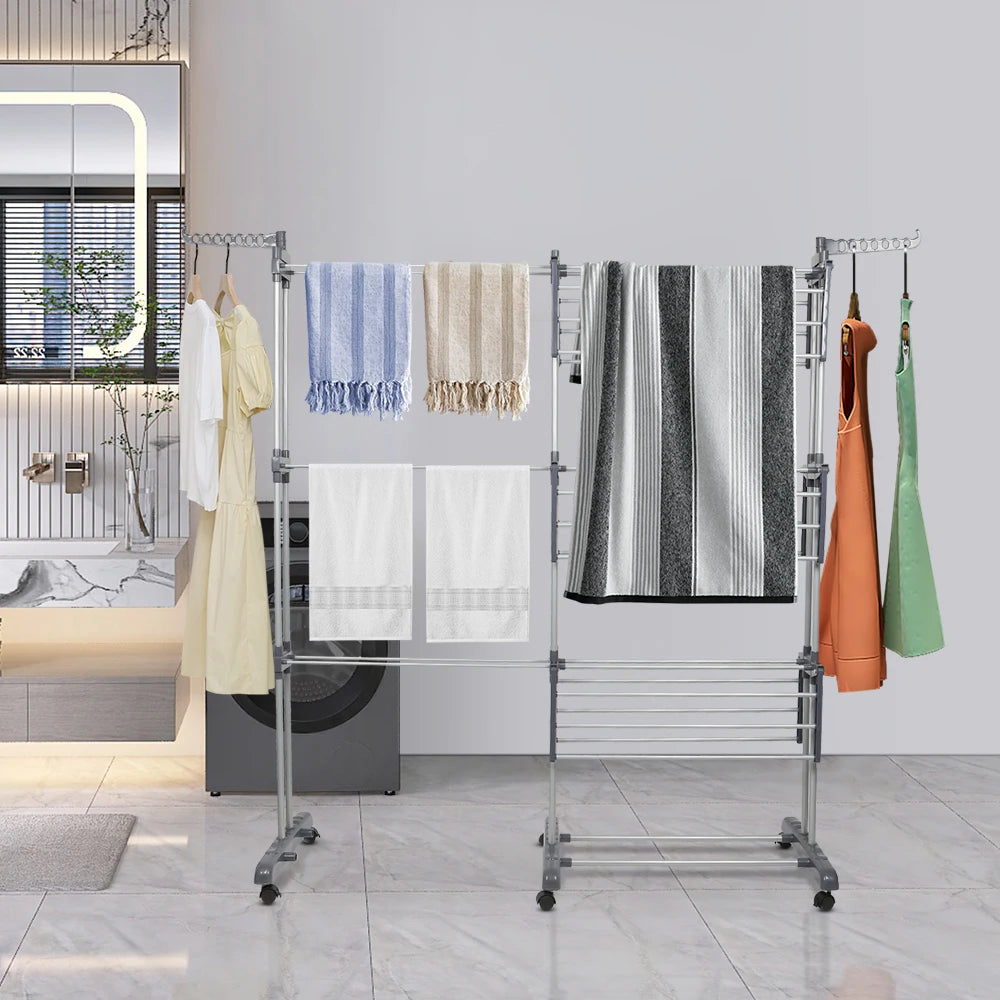 Étendoir tour extensible 4 niveaux – 75 à 142,5cm