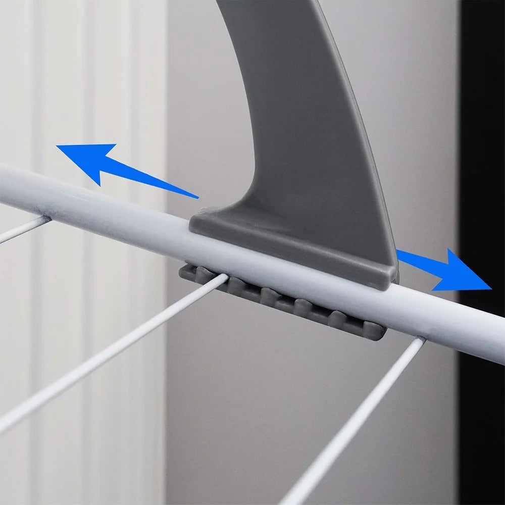 Étendoir radiateur double aile blanc 55 cm