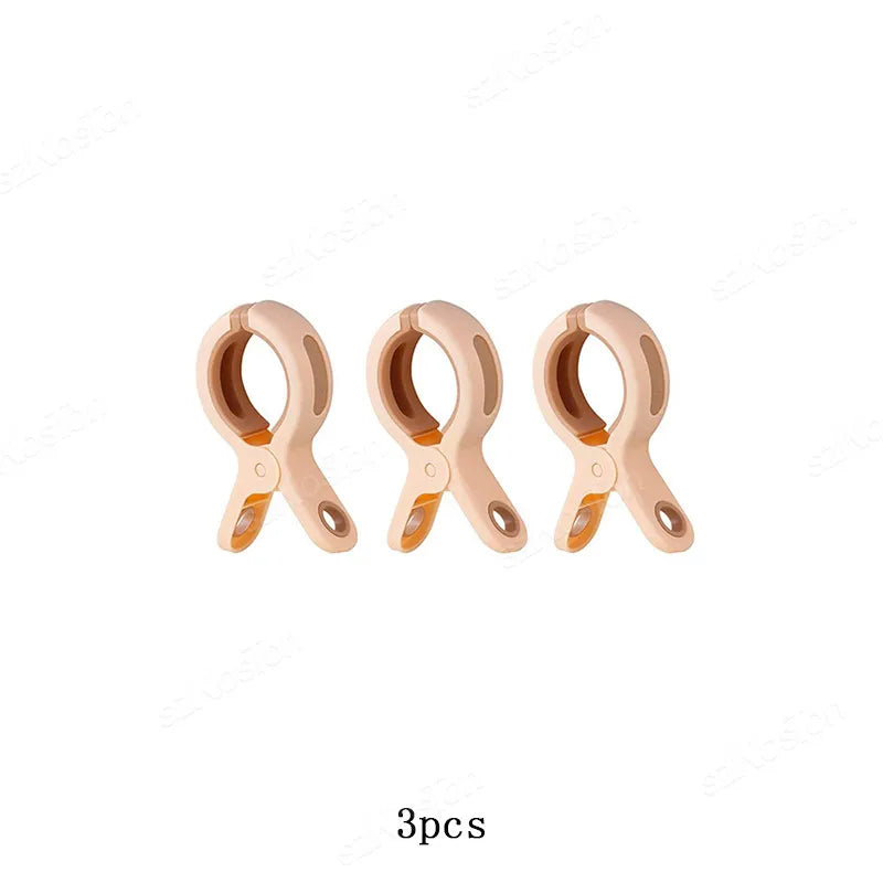 Grandes pinces à linge plastique XXL ouverture 7,7 cm — lot de 3 ou 6