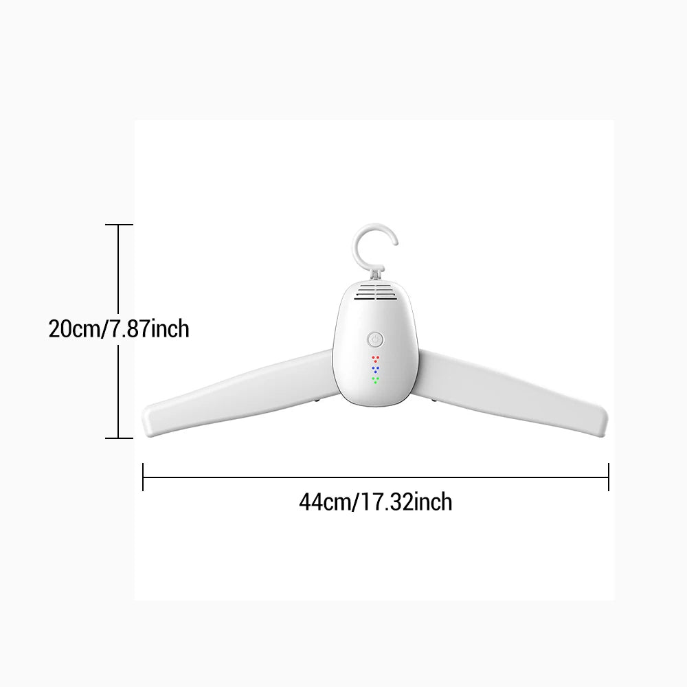 Étendoir chauffant suspendu UV - cintre 150W démontable voyage