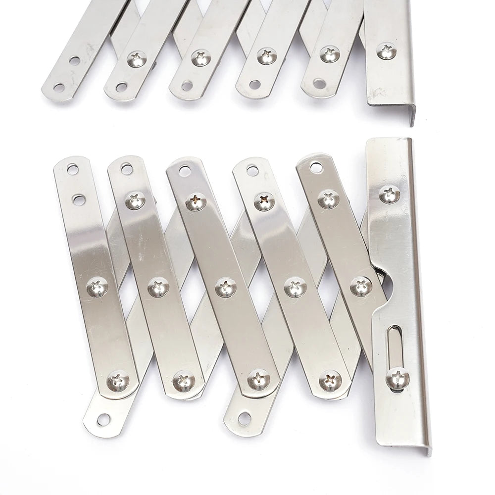 Étendoir mural extensible 7 rails – acier inoxydable 42-80 cm