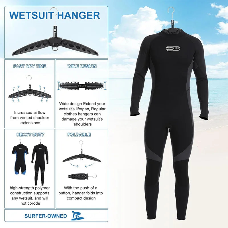 Cintres combinaison néoprène plongée surf – séchage vêtements mouillés