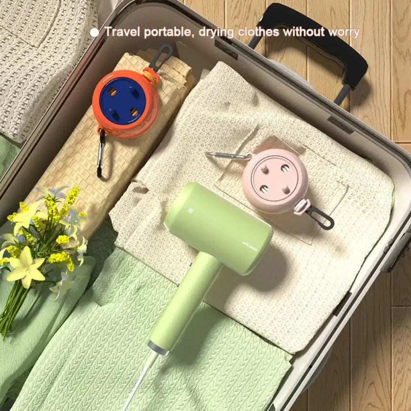 Corde à linge rétractable voyage – nylon portable
