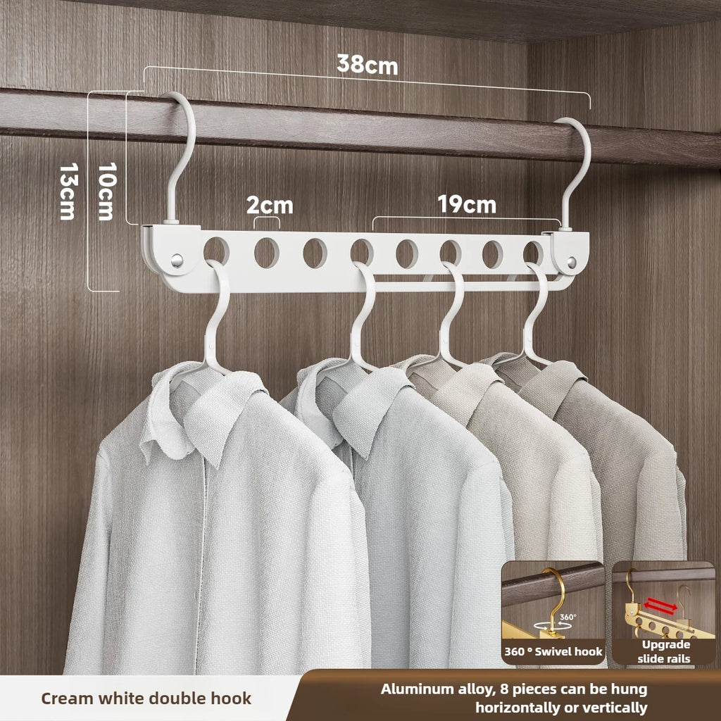 Cintres support pivotant 6 ou 8 crochets – gain de place armoire