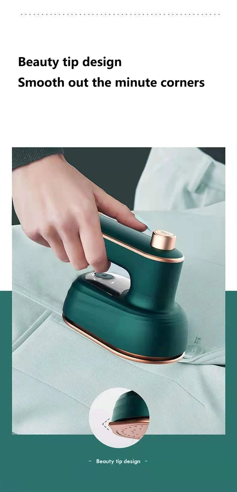 Défroisseur vapeur portable voyage – 33W format poche 50ml