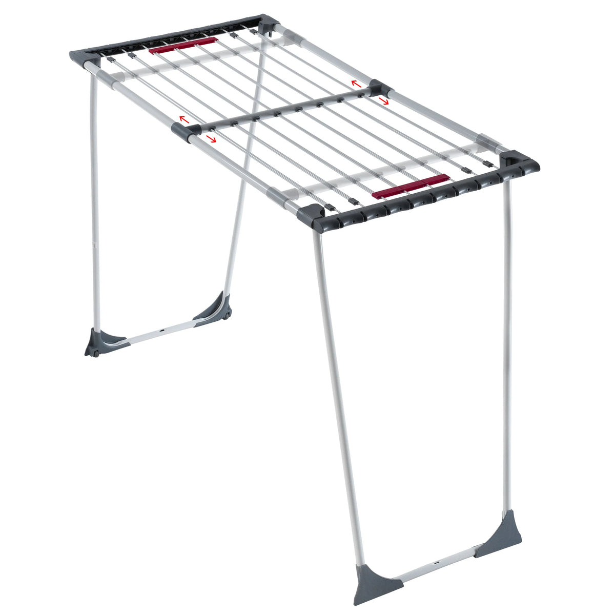Étendoir à linge pliable extensible – télescopique blanc