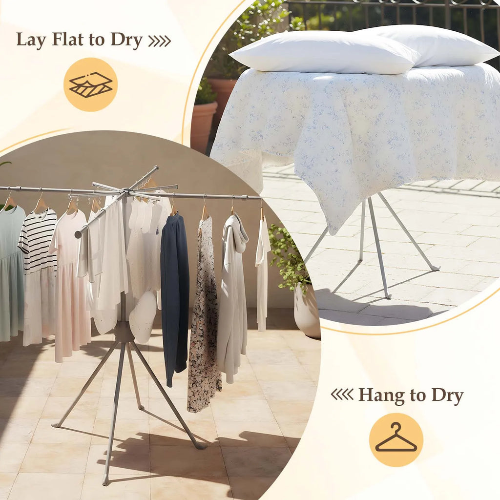 Séchoir parapluie télescopique – sur pied portable