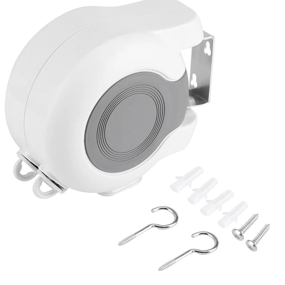 Corde à linge rétractable extérieur – enrouleur double fil