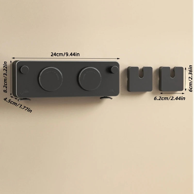 Corde à linge compacte murale – rétractable double fil