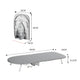 Folding Desktop Ironing Board, Wall-mounted Steel Mesh with Iron Stand, Space Saving, Convenient Laundry Hooks
