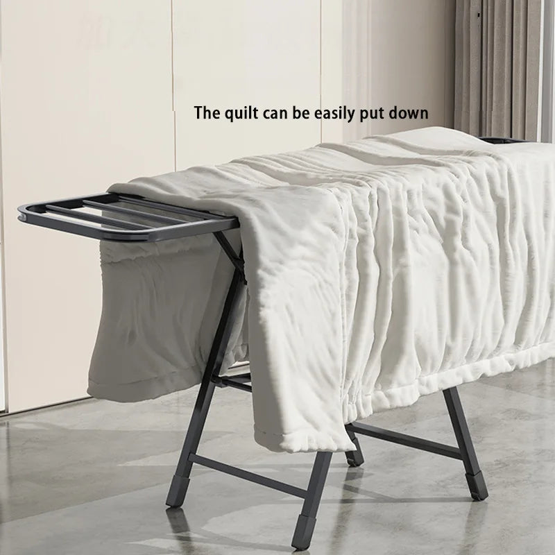 Étendoir à linge pliable vertical – 2 niveaux roulettes