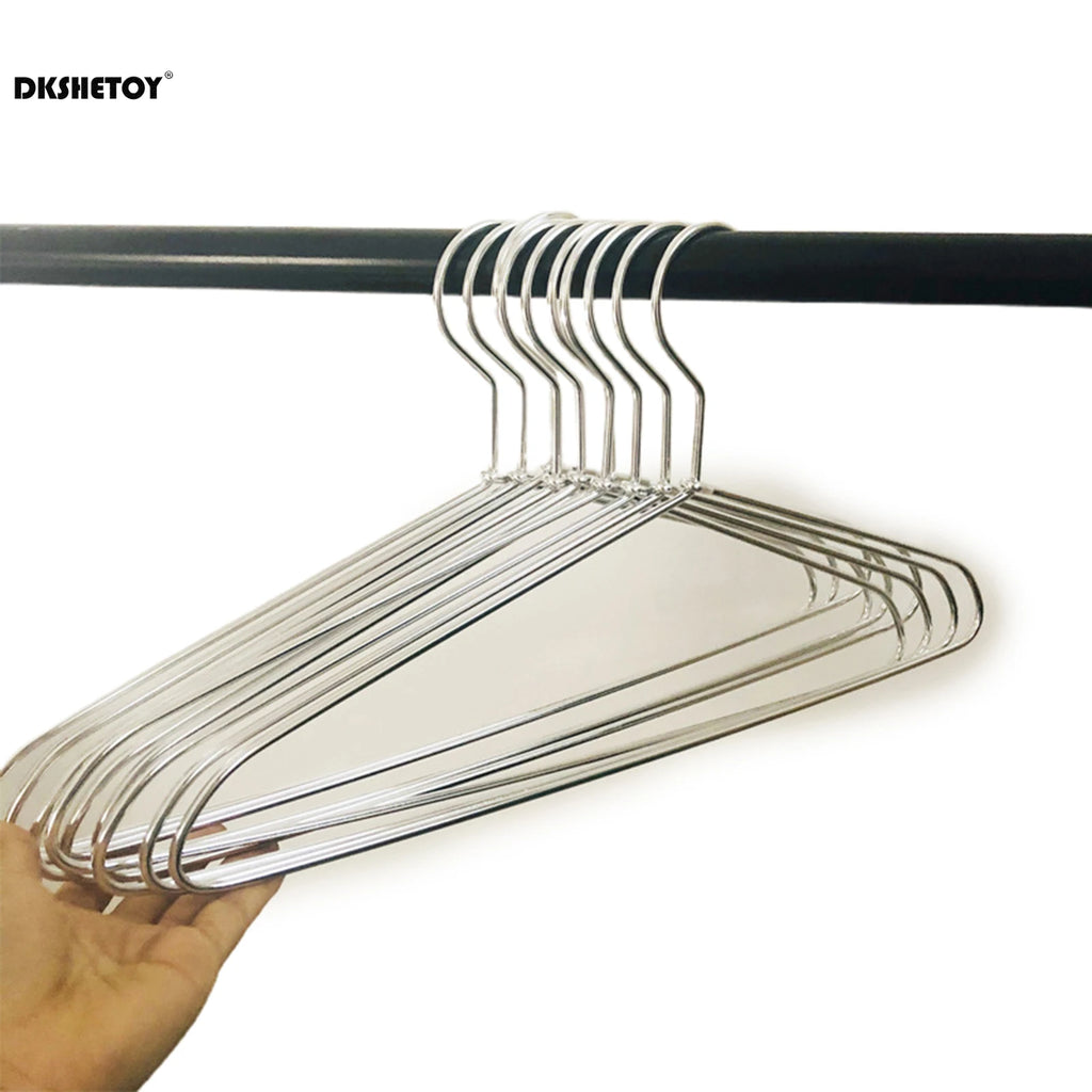 Cintres métal légers aluminium – lot de 10 doré ou argenté