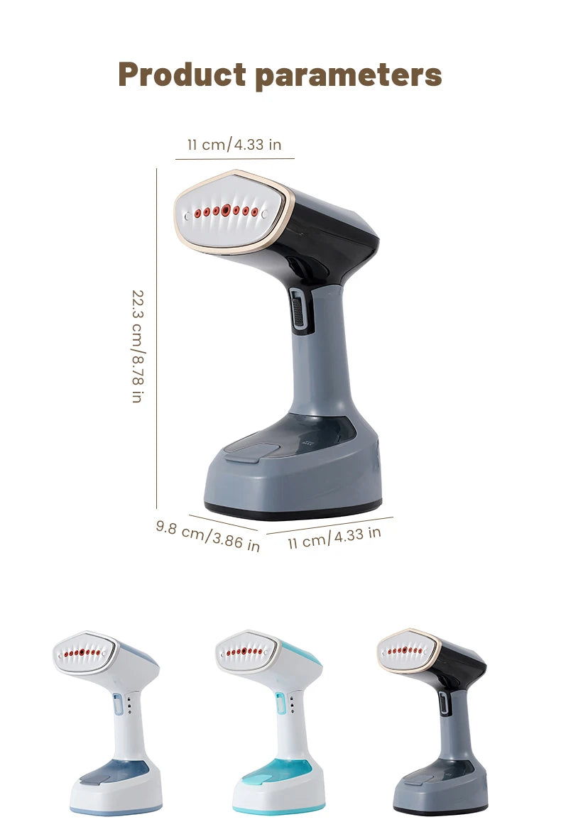 Défroisseur vapeur 1500W 2 en 1 – vertical et à plat 150ml