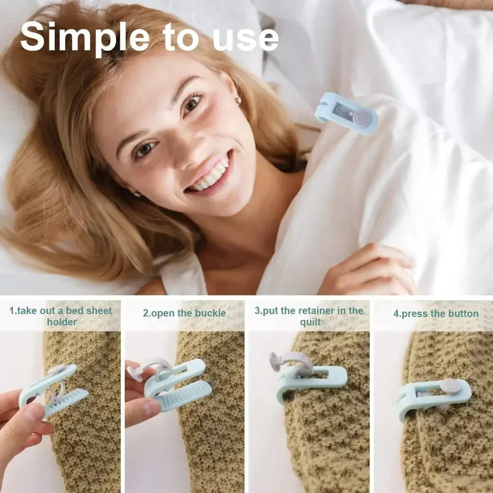 Pinces de fixation pour housse de couette — lot de 6