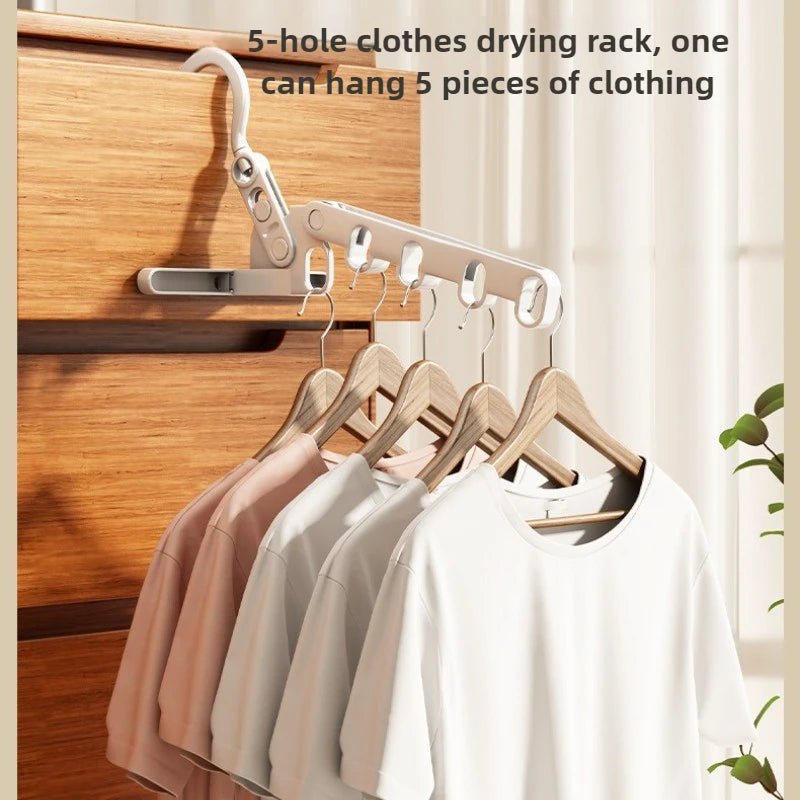 Petit étendoir à linge cintre pliable 5 niveaux gain de place