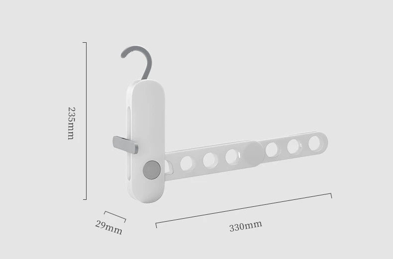 Petit étendoir à linge cintre 7 trous – pliable déplacement