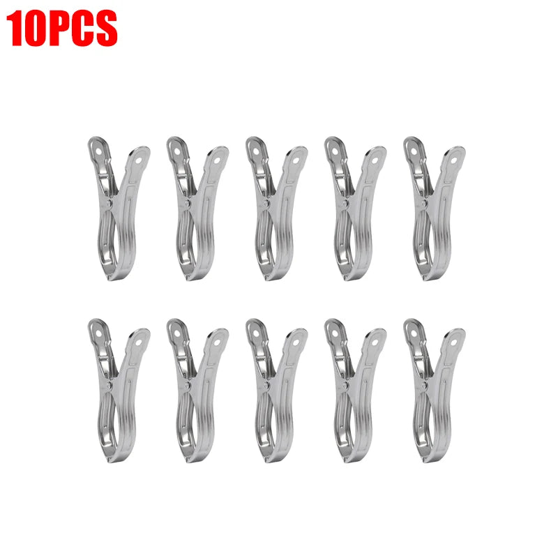 Pinces à linge inox grande taille — 5,5 cm, 9 cm ou 13 cm