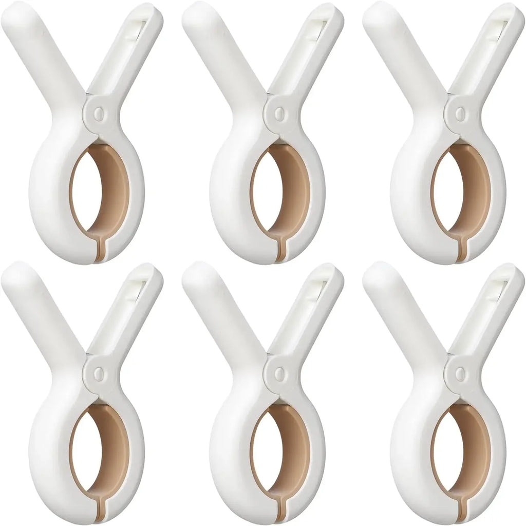 Grandes pinces à linge plastique anti-vent — lot de 3, 6 ou 12