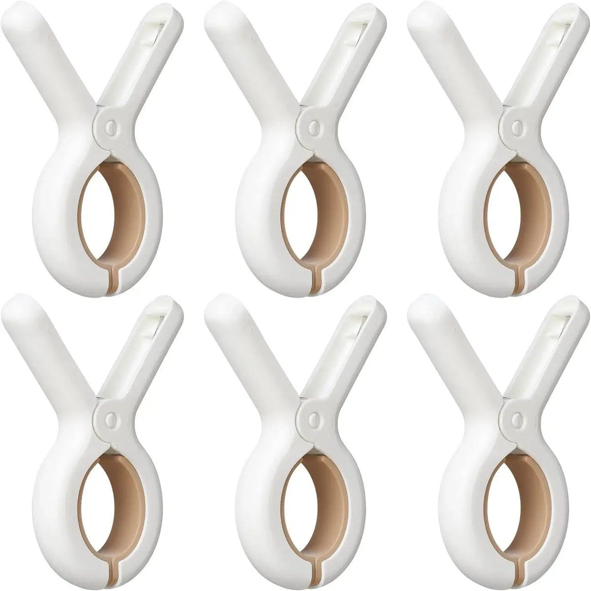 Grandes pinces à linge plastique anti-vent — lot de 3, 6 ou 12