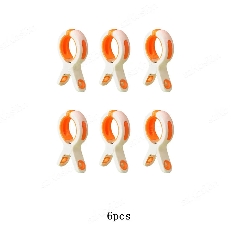 Grandes pinces à linge plastique XXL ouverture 7,7 cm — lot de 3 ou 6
