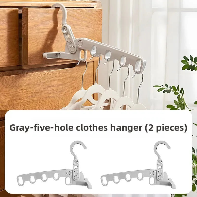 Petit étendoir à linge cintre pliable 5 niveaux gain de place