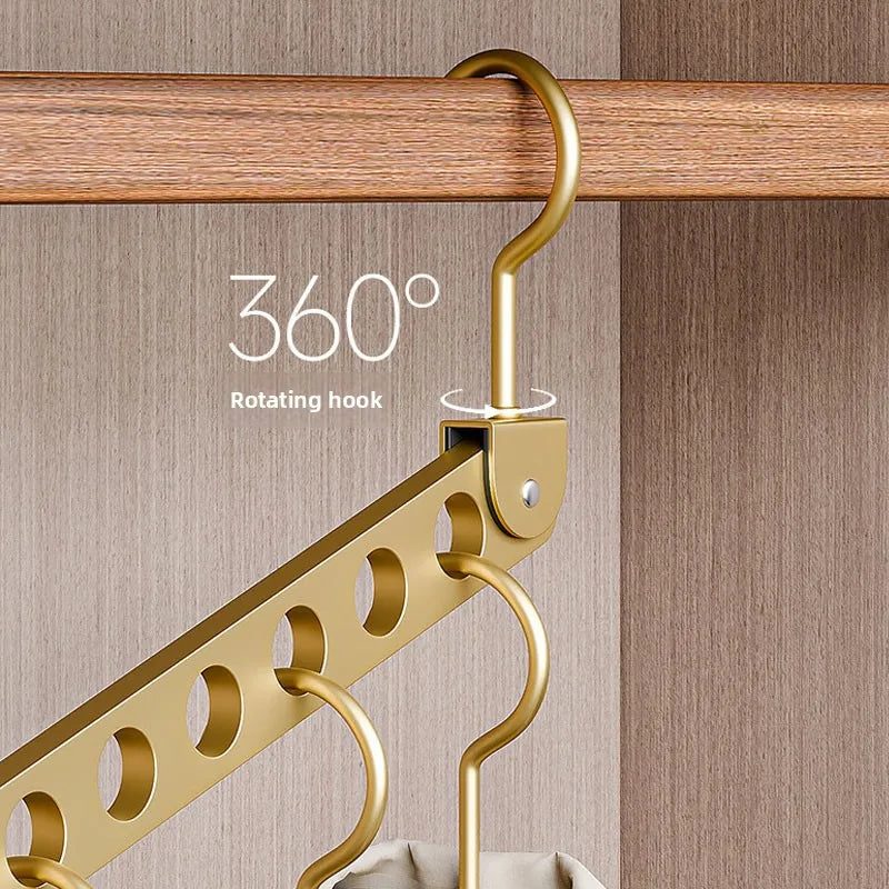 Cintres support pivotant 6 ou 8 crochets – gain de place armoire