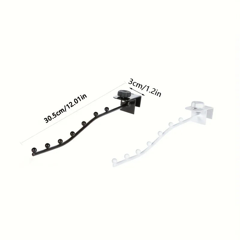 Étendoir balcon fer bras 7 emplacements accroche ajustable