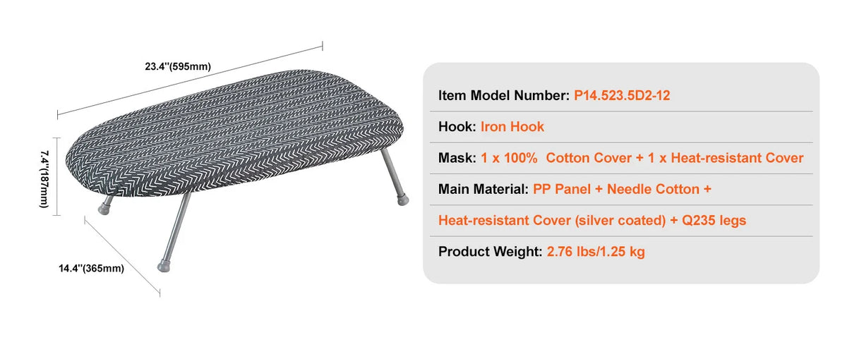 SucceBuy Full Size Ironing Boards 4/3 Layers Heat Resistant Height Adjustable Foldable Legs with Removable and Washable Cover