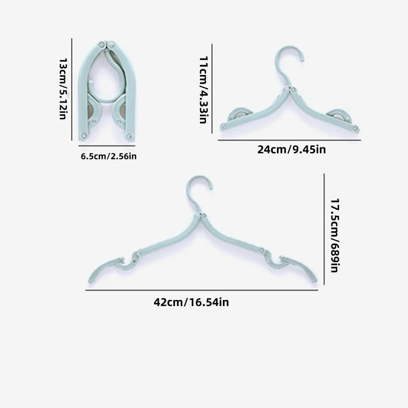 Cintres pliables voyage 42cm – encoche bretelles lot de 5 à 50