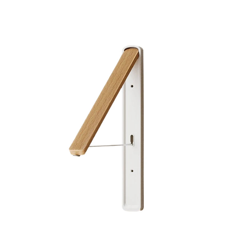 Étendoir mural pliable invisible – bois aluminium