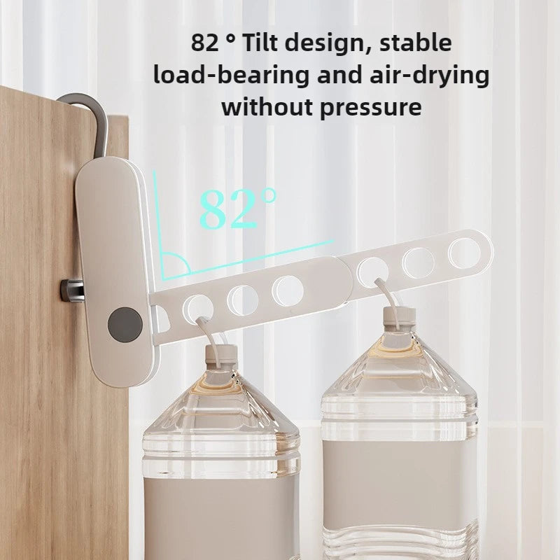Petit étendoir à linge cintre 7 trous – pliable déplacement