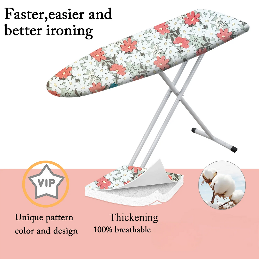 120x40,130x50,140x50 Ironing Board Cover Full Size Scorch Padding Cover,Heavy-Duty Thick Polyester Fabric,Laundry Room Accessory