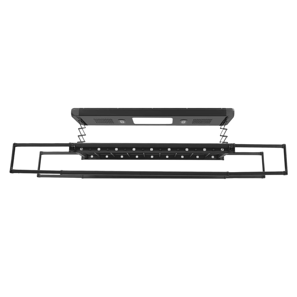 Étendoir plafond électrique LED – ventilation et télécommande