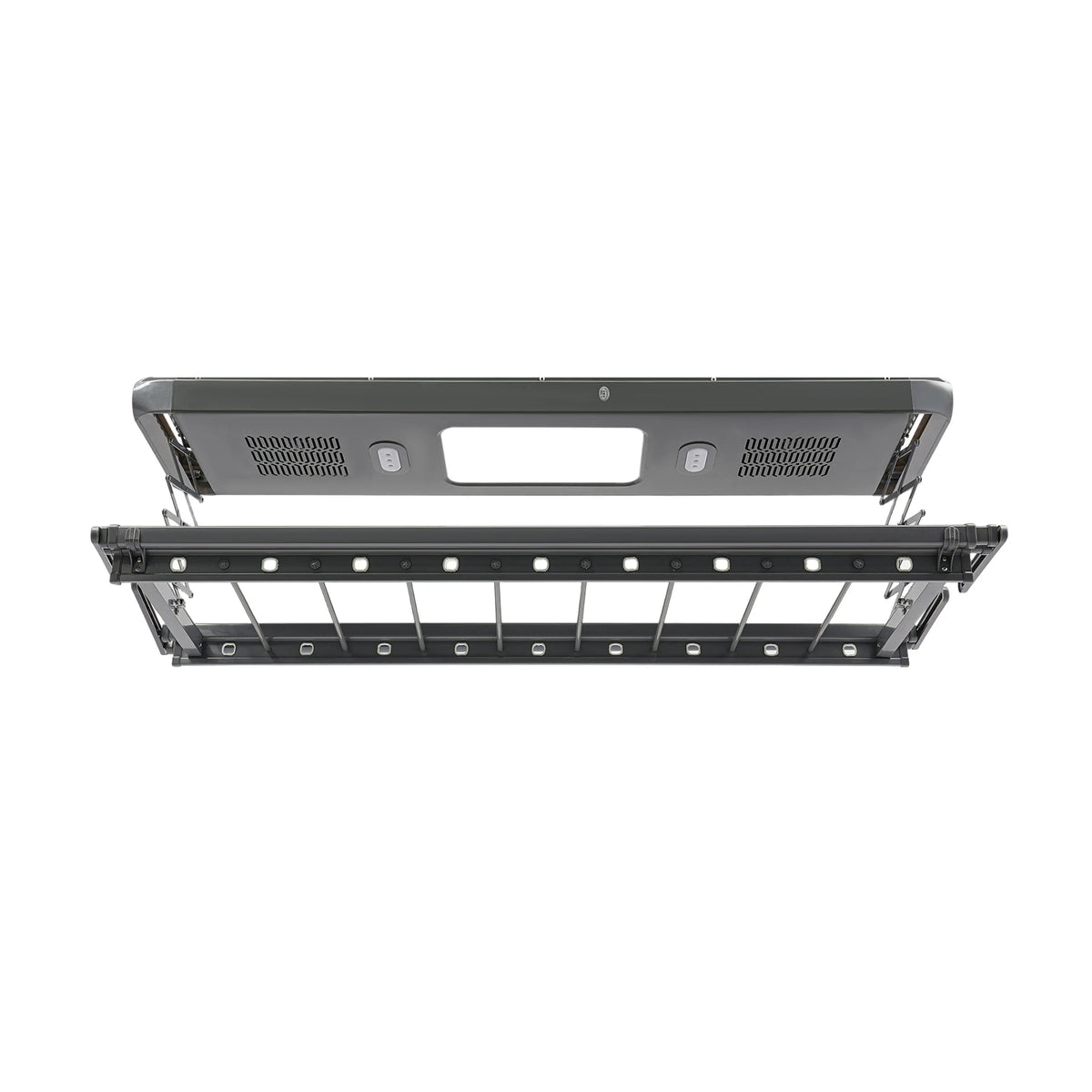 Étendoir plafond électrique LED – ventilation et télécommande