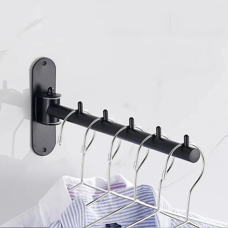 Étendoir mural rotatif pliable – acier inoxydable gain de place