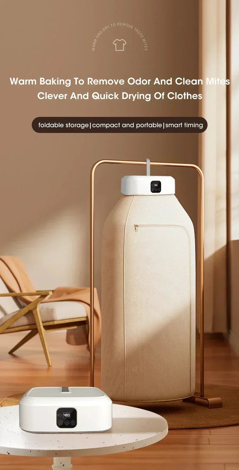 Étendoir chauffant UV housse – 600W minuterie et télécommande